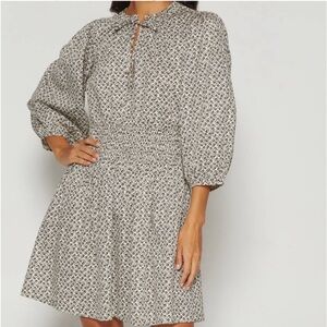 GAP Black and White Patterned Mini Dress